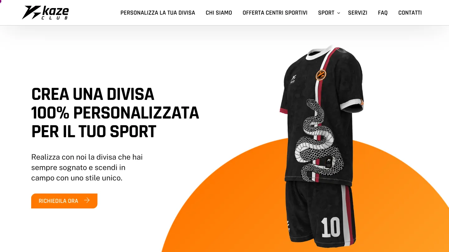 Kaze Club Completely customizable high performance technical sportswear for everyone